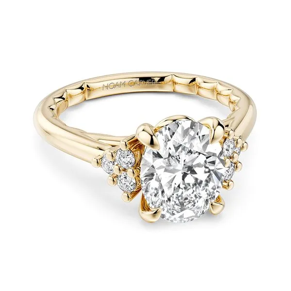 Oval Side-Stone Diamond Engagement Ring Frontenac Jewellers Kingston, ON