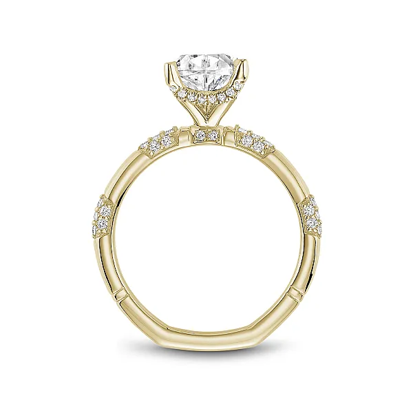 Yellow Gold Pear Diamond Engagement Ring Image 3 Frontenac Jewellers Kingston, ON