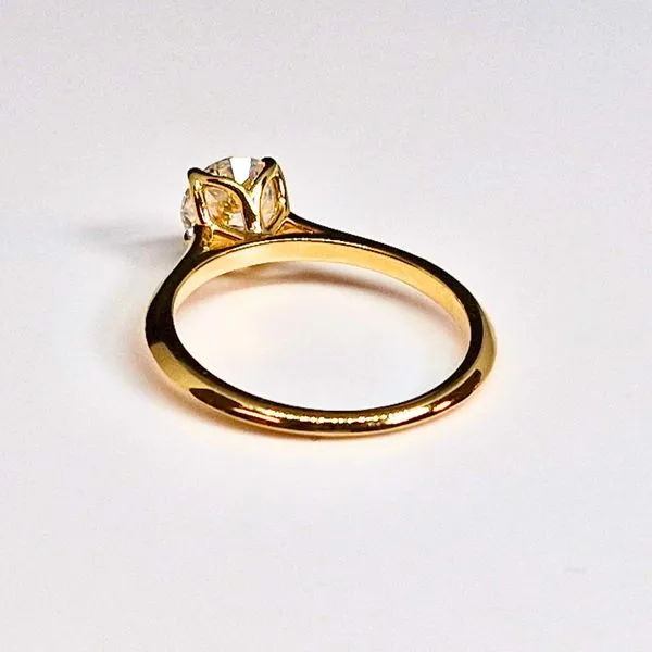 14K Yellow Gold Lab-Grown Diamond Engagement Ring – 1.00ct Round Brilliant, VS1 Clarity, E/F Color Image 2 Frontenac Jewellers Kingston, ON