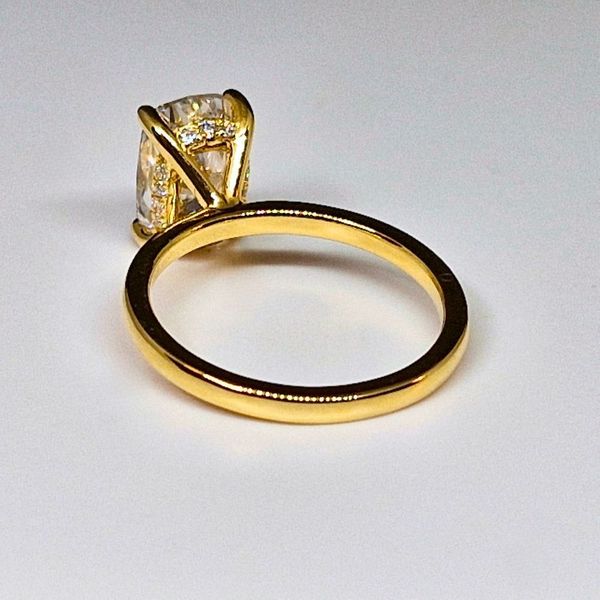 2.52 CT Lab-Grown Oval Diamond Engagement Ring with Hidden Halo in 14K Yellow Gold – Size 6.5 Image 2 Frontenac Jewellers Kingston, ON