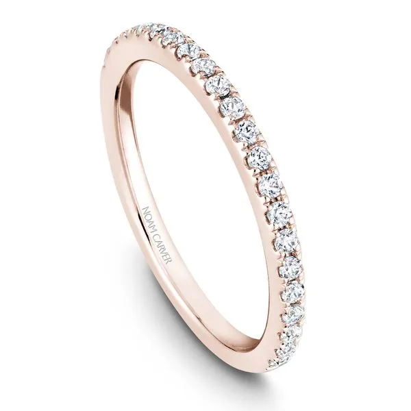 Rose Gold Half Eternity Diamond Wedding Band Frontenac Jewellers Kingston, ON