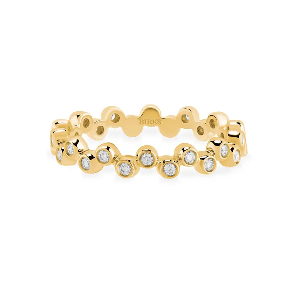 Birks Iconic ® Stackable Diamond Splash Ring, Yellow Gold Frontenac Jewellers Kingston, ON