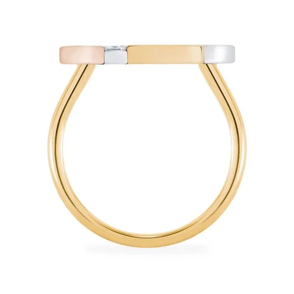 Birks Dare to Dream® Diamond Circle Ring, Tri-Gold Image 3 Frontenac Jewellers Kingston, ON