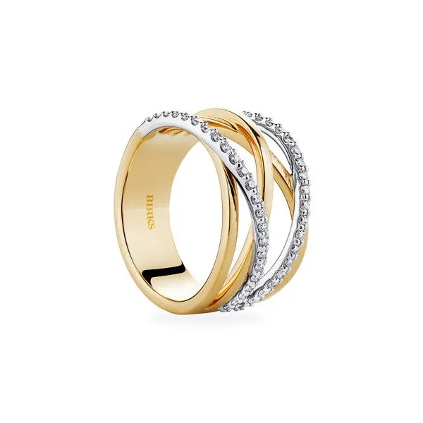 Birks Rosée du Matin Diamond and Yellow Gold Ring Image 2 Frontenac Jewellers Kingston, ON