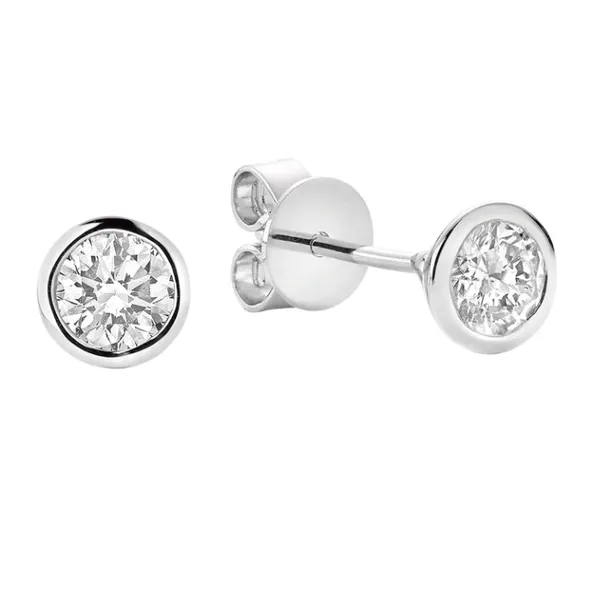 White Gold Diamond Stud Earrings Frontenac Jewellers Kingston, ON