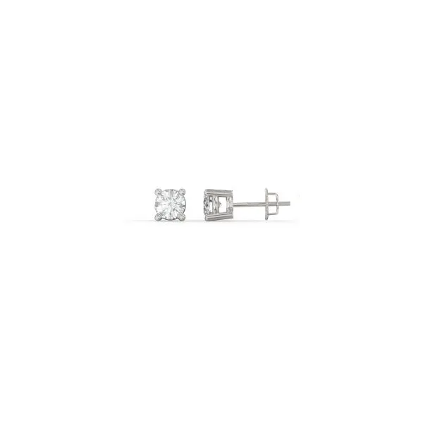 14K White Gold 0.34ct Lab-Grown Round Diamond Stud Earrings (VS, F) Frontenac Jewellers Kingston, ON