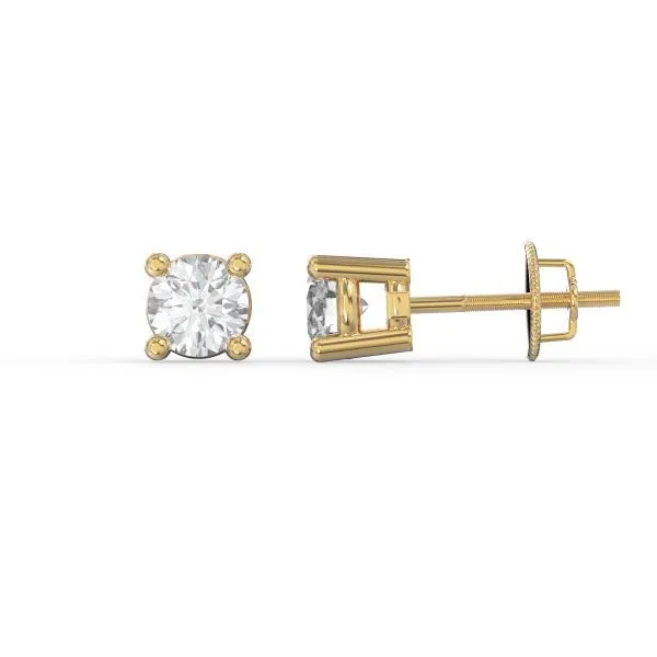 14K Yellow Gold 0.15ct Lab-Grown Diamond Stud Earrings (VS1, E/F) Frontenac Jewellers Kingston, ON