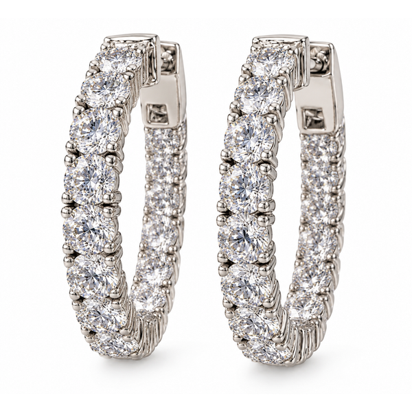 Ladies Diamond Hoop Earrings Frontenac Jewellers Kingston, ON