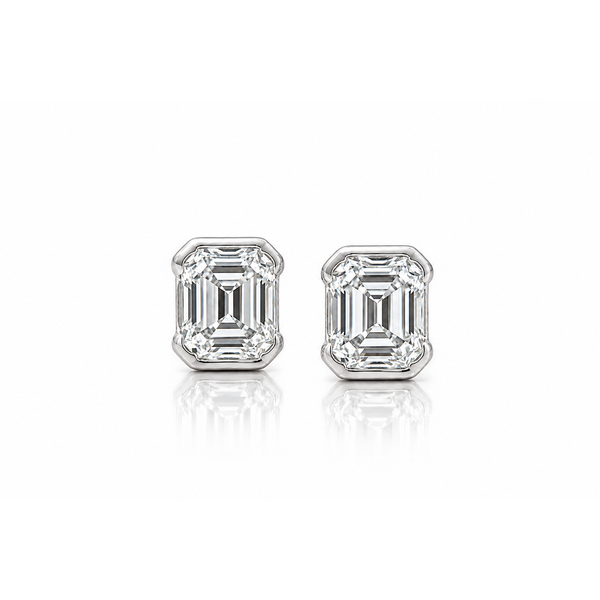 Asscher Cut Diamond Earrings Frontenac Jewellers Kingston, ON
