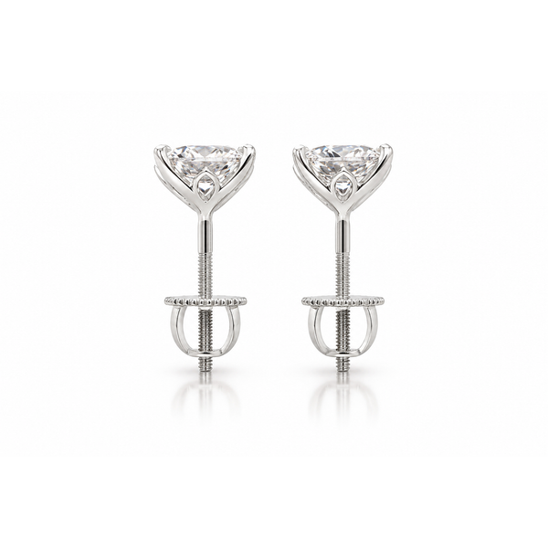 White Gold Lab Grown Diamond Studs Image 2 Frontenac Jewellers Kingston, ON