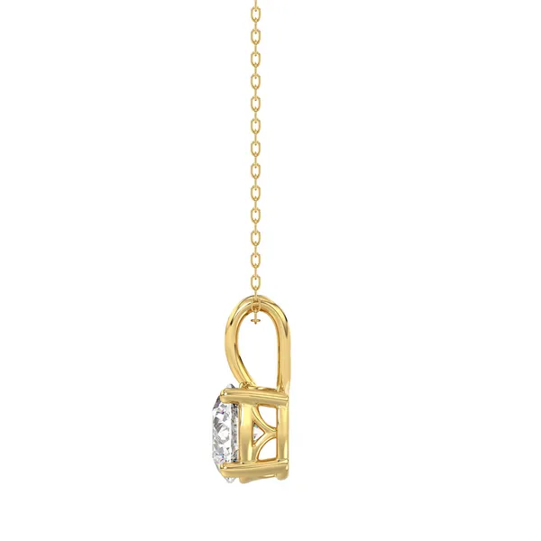 14K Yellow Gold Solitaire Necklace with 2.00ct Lab-Grown Diamond Image 3 Frontenac Jewellers Kingston, ON