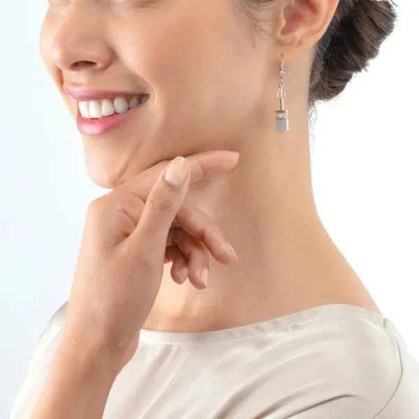 GeoCUBE Iconic Precious earrings rose gold-peach Image 2 Frontenac Jewellers Kingston, ON