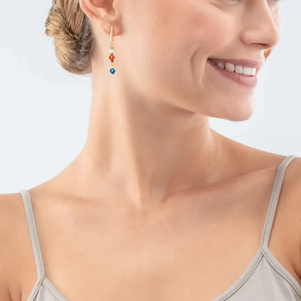 Brown GeoCUBE Iconic Precious earrings Image 2 Frontenac Jewellers Kingston, ON