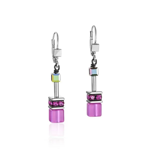 GeoCUBE® Earrings pink Frontenac Jewellers Kingston, ON