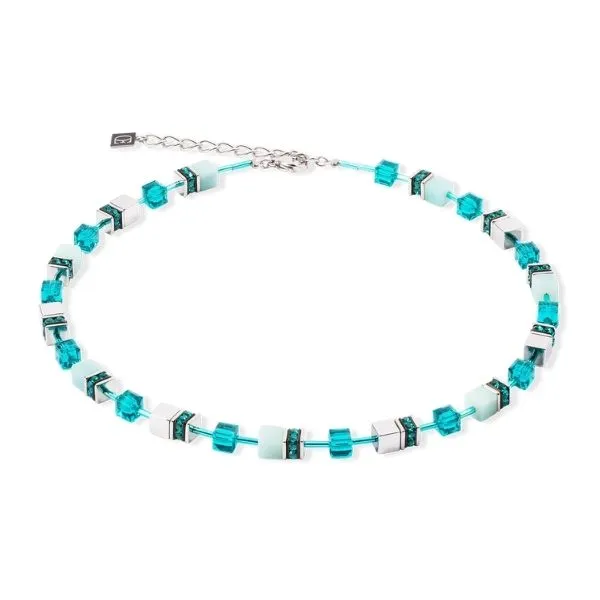 GeoCUBE® Iconic Precious necklace silver-green Frontenac Jewellers Kingston, ON
