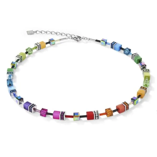 GeoCUBE® necklace multicolour rainbow Frontenac Jewellers Kingston, ON