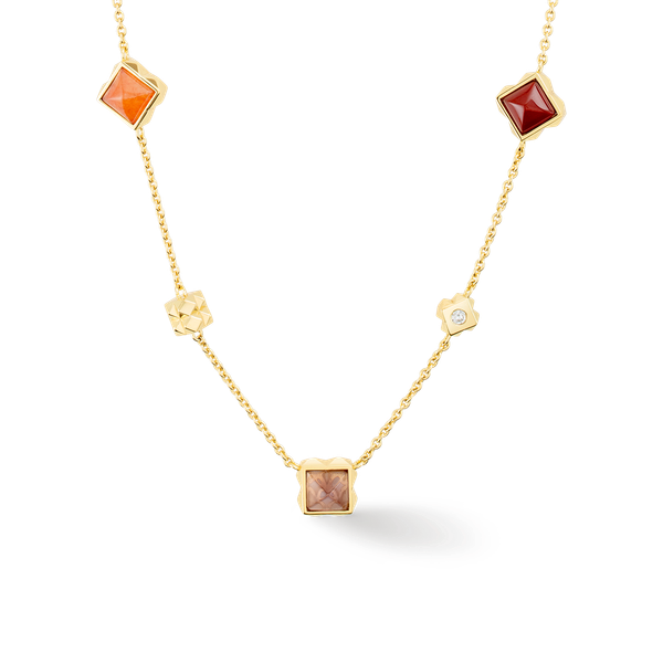 STATION Collection gold-red necklace Image 2 Frontenac Jewellers Kingston, ON