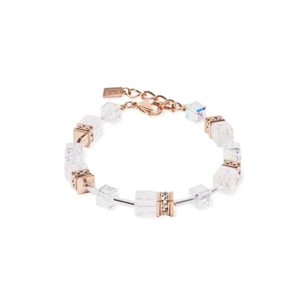 GeoCUBE® Iconic Nature bracelet rosegold white Frontenac Jewellers Kingston, ON