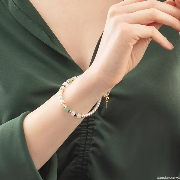 Precious Fusion Offset bracelet gold-green Image 2 Frontenac Jewellers Kingston, ON