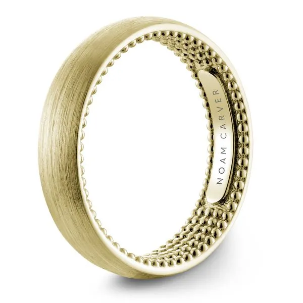 sandpaper top yellow gold wedding band Image 2 Frontenac Jewellers Kingston, ON