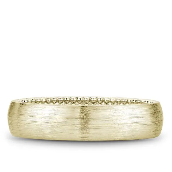 sandpaper top yellow gold wedding band Image 3 Frontenac Jewellers Kingston, ON