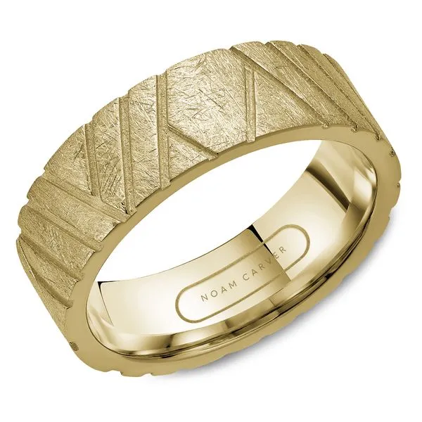 Brush ToP Sandblast Groove Wedding Band Frontenac Jewellers Kingston, ON