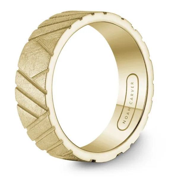 Brush ToP Sandblast Groove Wedding Band Image 2 Frontenac Jewellers Kingston, ON