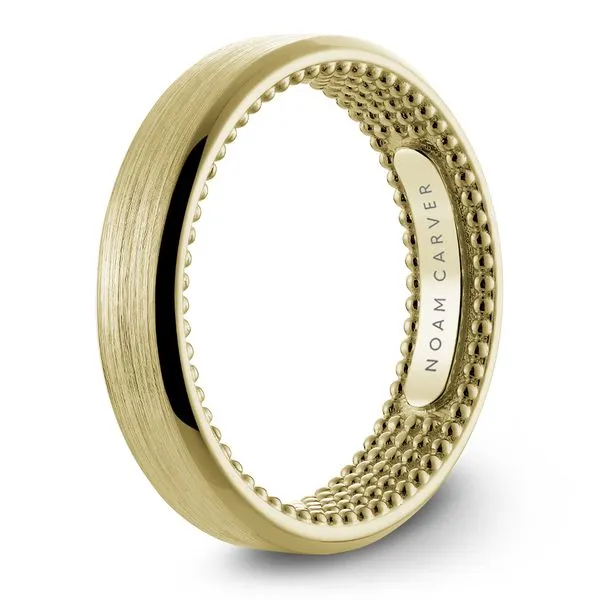 Sandpaper Top yellow gold Wedding Band Image 2 Frontenac Jewellers Kingston, ON