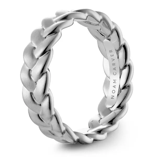 Frosted Top white gold Wedding Band Image 2 Frontenac Jewellers Kingston, ON