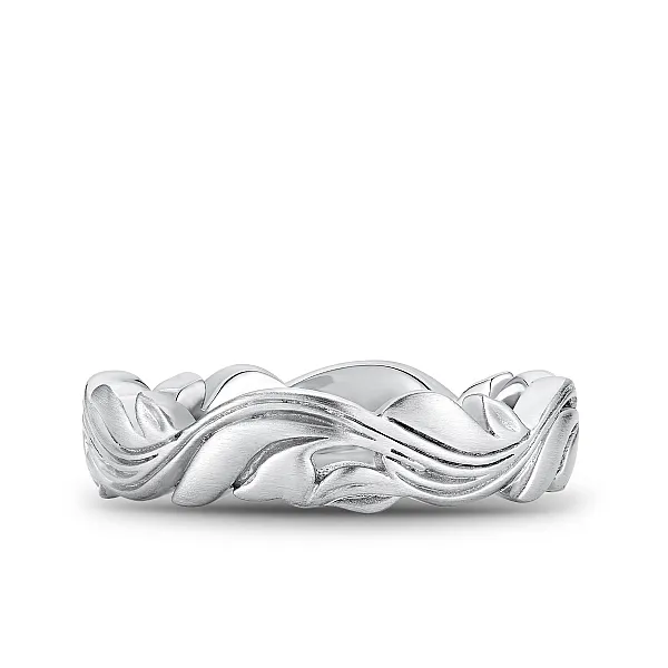 Frosted Top white gold wedding band Image 2 Frontenac Jewellers Kingston, ON
