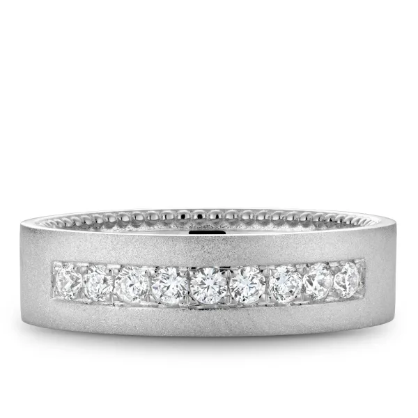 9 Round Diamond white gold wedding band Image 3 Frontenac Jewellers Kingston, ON