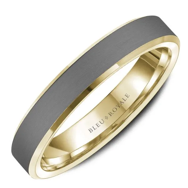 Tantalum Yellow Gold Men's Wedding Band Frontenac Jewellers Kingston, ON