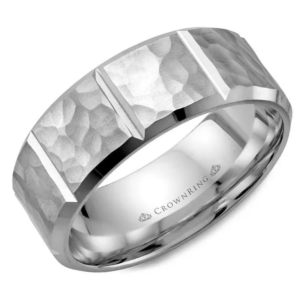 10k white gold wedding banf-hammerd finsh Frontenac Jewellers Kingston, ON