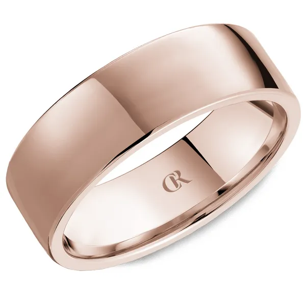 Men's 14K Rose Gold Wedding Band – High Polish Finish Frontenac Jewellers Kingston, ON