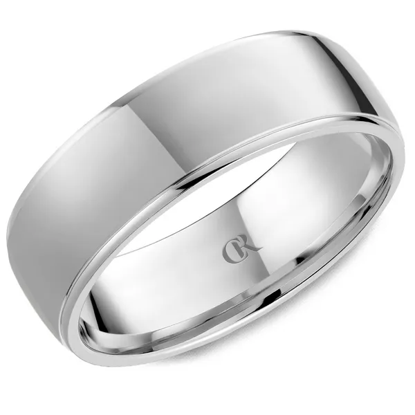 Men's White 14 Karat Gold Wedding Band – High Polish Finish Frontenac Jewellers Kingston, ON