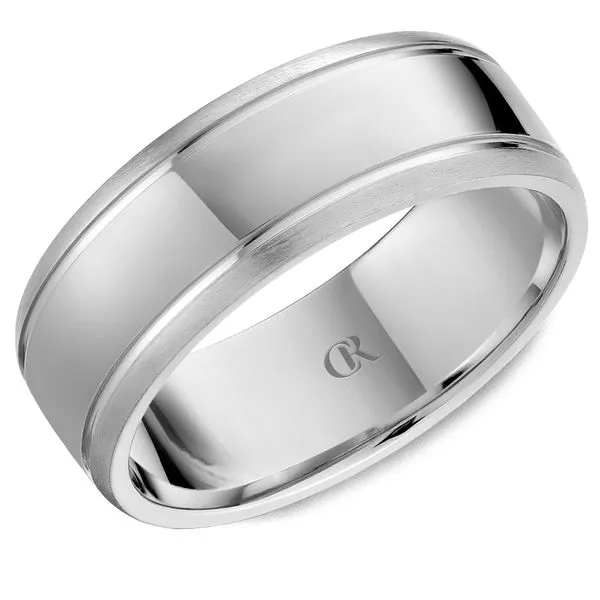 Men's 14K White Gold Ring – 8mm Classic Band Frontenac Jewellers Kingston, ON