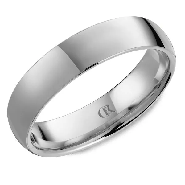 Men’s 14K White Gold Ring – 5mm High Polish Classic Band Frontenac Jewellers Kingston, ON