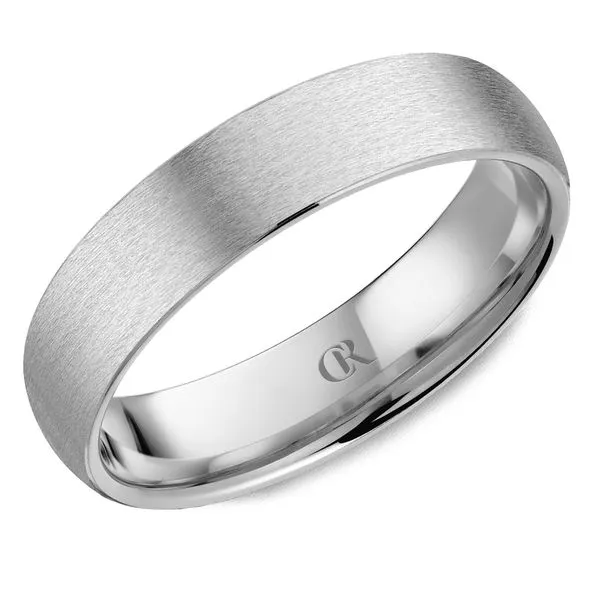 14K White Gold 5mm Men’s Sandpaper Finish Ring Frontenac Jewellers Kingston, ON
