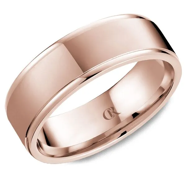14K Rose Gold 7mm Men's Wedding Band Frontenac Jewellers Kingston, ON