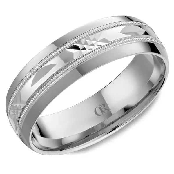 14K White Gold Men's Wedding Band – 7mm Frontenac Jewellers Kingston, ON