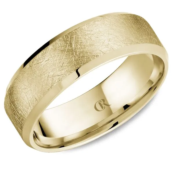 14K Yellow Gold Men's Wedding Band – 7mm (Diamond-Cut Finish) Frontenac Jewellers Kingston, ON