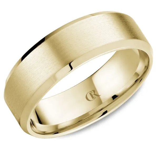 14K Yellow Gold Men's Wedding Band – 7mm (Sandpaper Finish) Frontenac Jewellers Kingston, ON