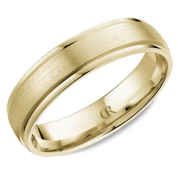 14K Yellow Gold Men's Wedding Band – 5mm (Sandpaper Finish) Frontenac Jewellers Kingston, ON