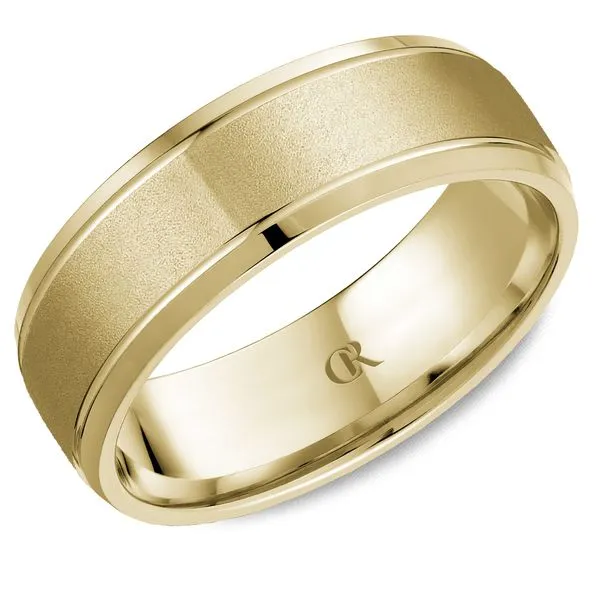 14K White Gold 7mm Wedding Band with Sandblast Finish Frontenac Jewellers Kingston, ON