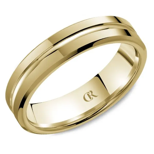 14K Yellow Gold Men's Wedding Band – 5mm High Polish Finish Frontenac Jewellers Kingston, ON
