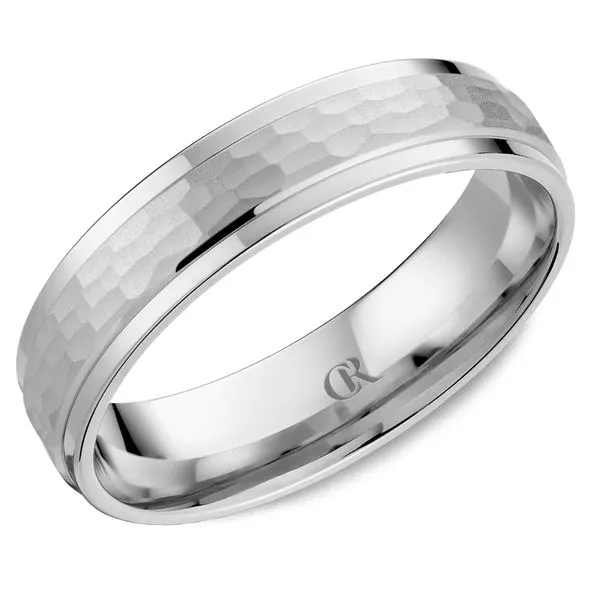 10K White Gold Beveled Edge Wedding Band-5mm Frontenac Jewellers Kingston, ON