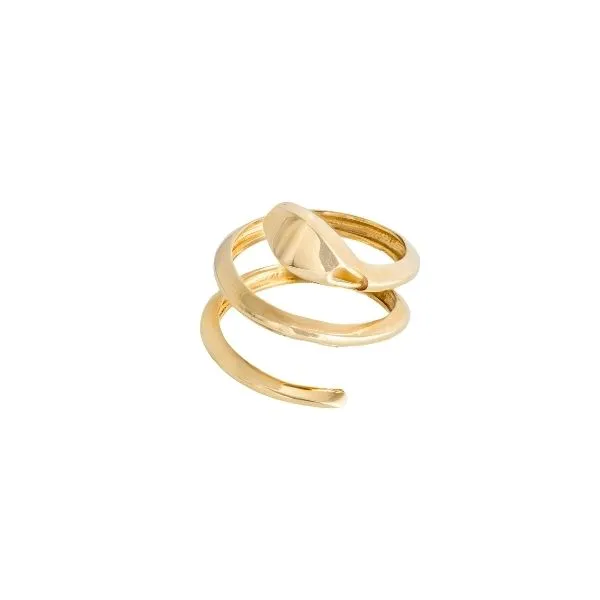 18K Yellow Gold Snake Twist Ring – 5.26g Image 2 Frontenac Jewellers Kingston, ON