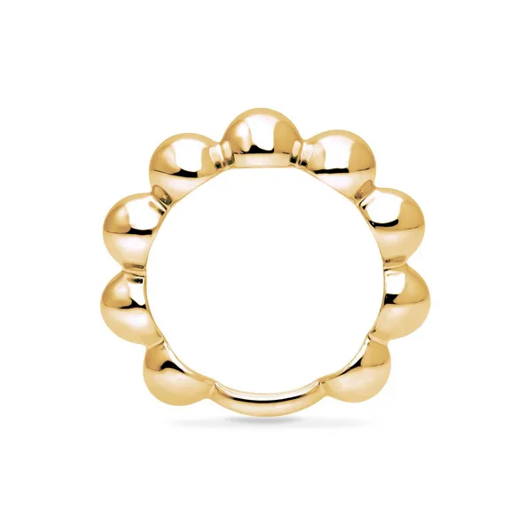 Birks Essentials Yellow Gold Beaded Ring Image 3 Frontenac Jewellers Kingston, ON