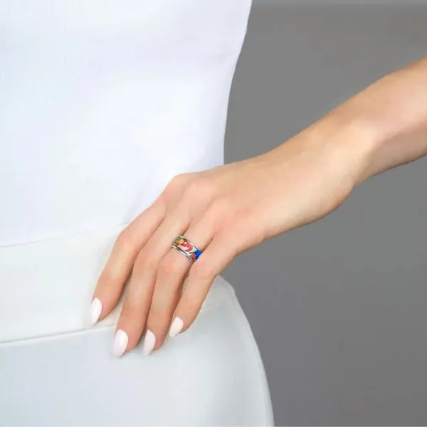 Freywille fire enamel Miss Ring Image 2 Frontenac Jewellers Kingston, ON