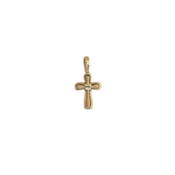 14k yellow gold Polished Cross Pendant Frontenac Jewellers Kingston, ON